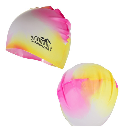 Gorro De Natación De Silicona Unisex Impermeable Colorido Si