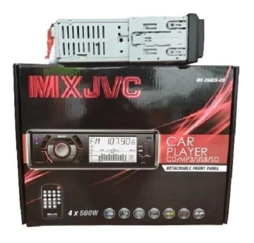 Imagen 4 de 5 de Reproductor Carro Jvc Cd Usb Auxiliar Radio Carita Extraible