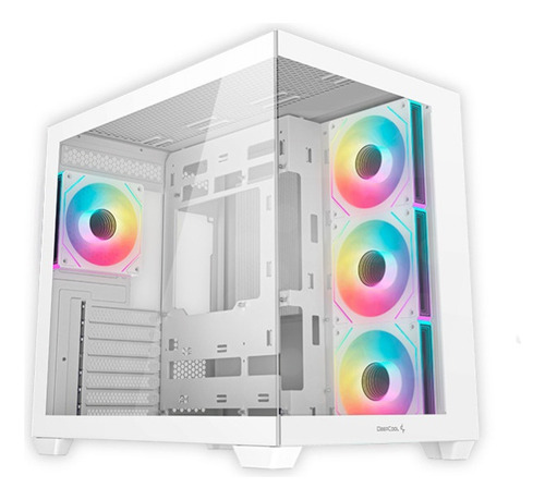 Case Deepcool Cg530 4f Wh, V/templado Argb Color Blanco