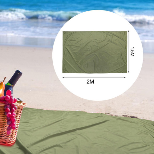 Gran Tienda De Campaña Lona Impermeable Al 1,5x2m Verde