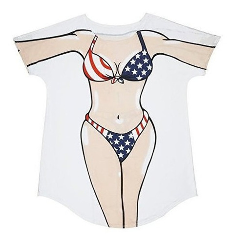 Bellady Camiseta De Bikini Para Mujer Diseño Divertido Colo