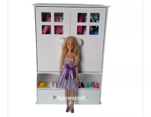 Barbie Guarda Roupa De Luxo Com Boneca Hjl66 Mattel