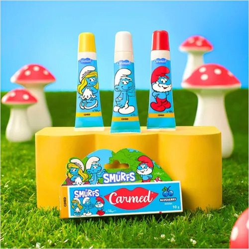 Hidratante Labial Carmed Surpresa Coleção Os Smurfs 10g