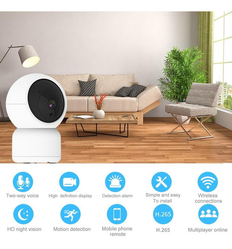 Imagen 3 de 7 de Camara Wifi Interior 3mp Icsee + Micro Sd C10 64gb Epa