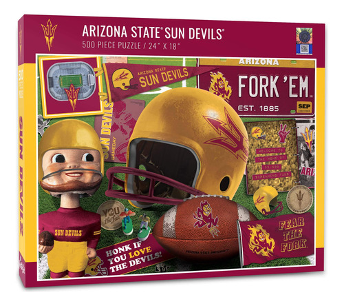 Puzle De La Serie Retro Youthefan De La Ncaa Arizona State S