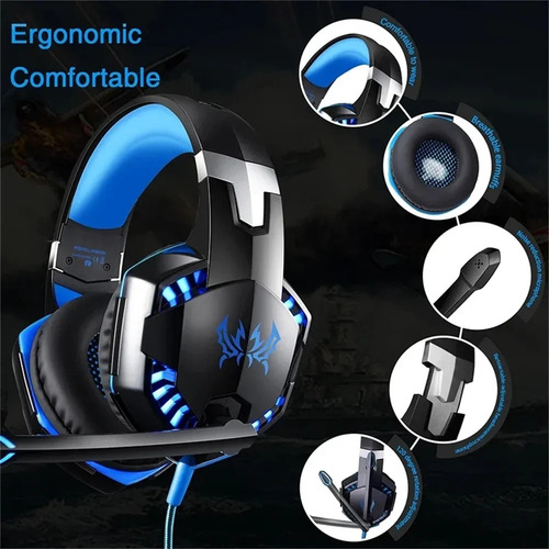 G2000 Wireless 5.0 Com Microfone, Fones Ouvido Estéreo Pa Preto