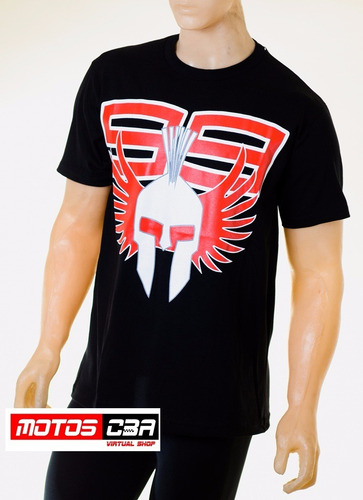 Remera Lorenzo 99 Oficial Negra Motoscba