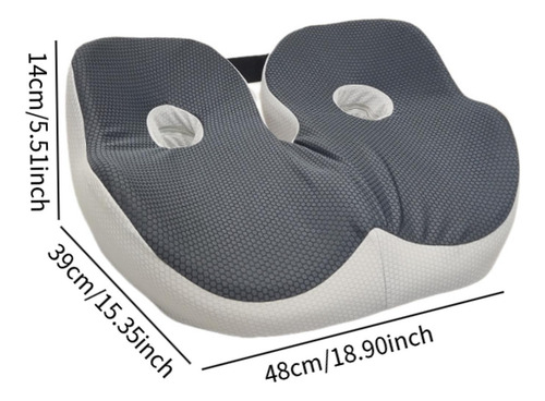 Cojín De Asiento, Cojín Grueso, Ligero, Cómodo, Gris