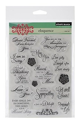 Sellos De Goma Decorativos Penny Black Eloquence 30162