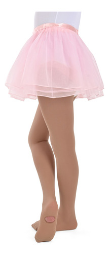 2 Pack Mallas Convertibles De Ballet Para Niña Marca Camelia Carne 10-12