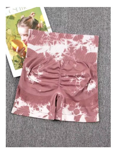 Short Deportivo Push Up Tie Dye Push Licra Alta Calidad