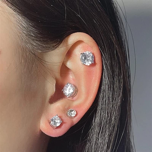 5pair Pendientes De Germanio Magnetology Lymphatic Adelgazar