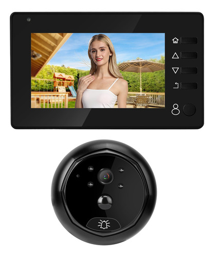 Timbre De 4,3 Pulgadas Con Detector De Movimiento Visual Inf