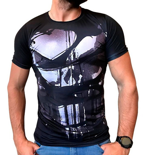 Remera The Punisher Slim Fit Ranwey Pr488