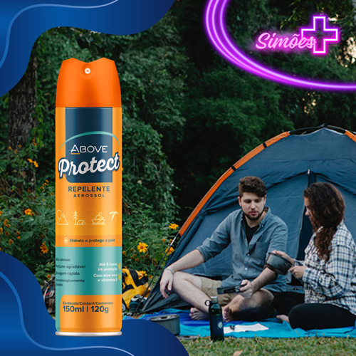 Repelente De Insetos Above Protect 150ml Contra Dengue 6 Un