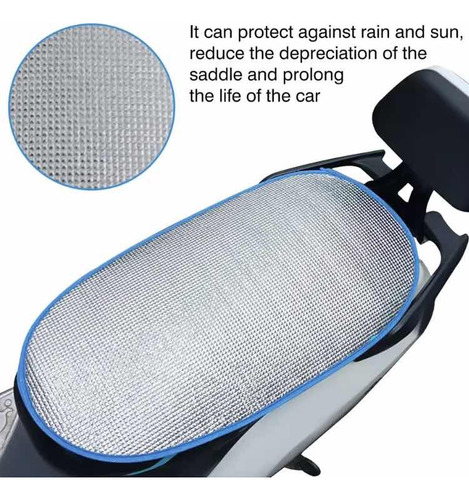 Cubre Asiento Moto Impermeable Aislamiento Térmico Sol/lluvi
