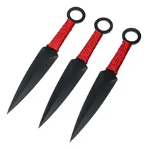 Comprar Cuchillo Lanzar Cordon Rojo G003 Kunai X3 Funda Throwing