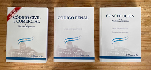 Civil + Penal + Constitución. Combo Estudiantil X3