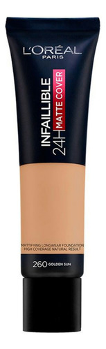 Base Infallible Loreal Matte Cover 260 Golden Sun