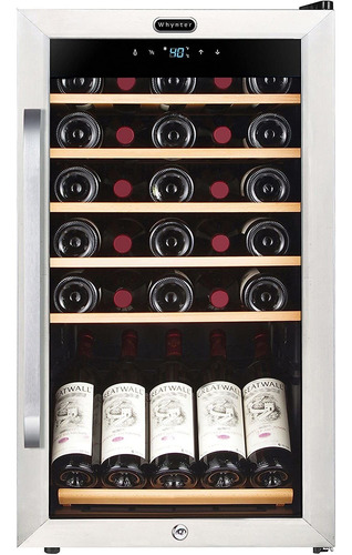 Frigobar De Vino Independiente Acero Inoxidable 24 Botellas