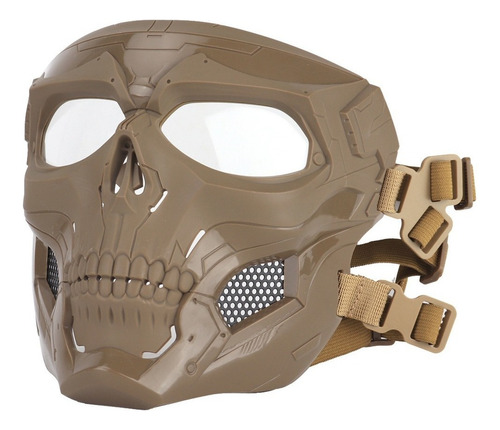 Tacticals Airsoft Skull Shape Militarys Half Face Eye Cover