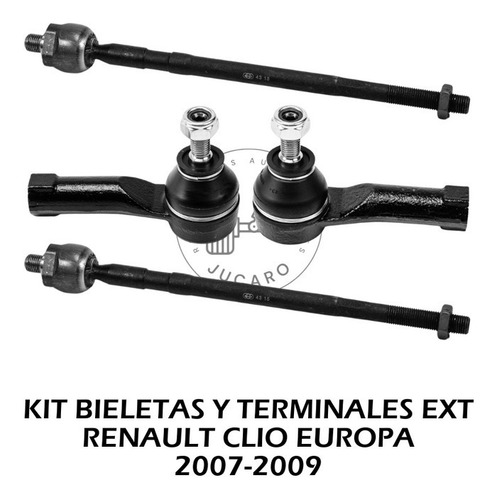 Kit Bieletas Y Terminales Ext Renault Clio Europa 2007-2009