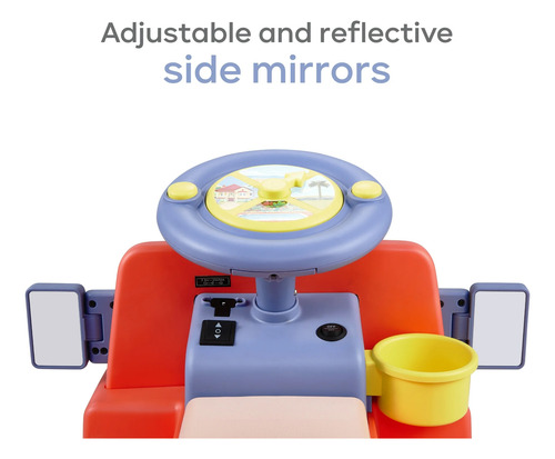 Bluey Carro Montable Bluey Eléctrico 6v Niños De 2-4 Años Rosa Chicle