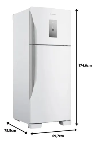Refrigerador / Geladeira Panasonic Nr-bt56pd4w 435l 2 Portas