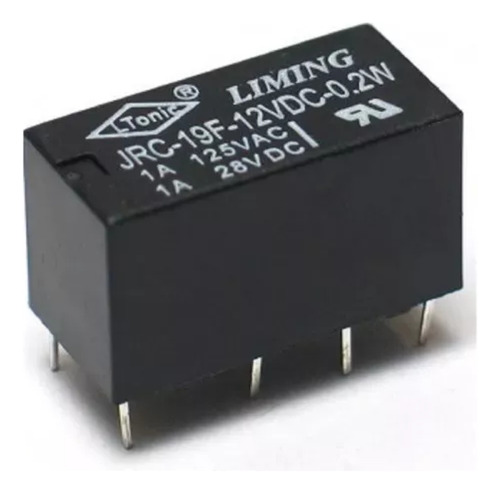 10 Unidades Rele 12v 8 Pinos 1a Jrc-19