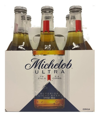 12 Cerveja Michelob Light Beer Premium Garrafa 330ml