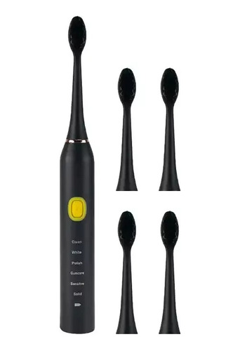 Cepillo Dental Eléctrico Recargable + 4 Cepillos 6 Modos Uso