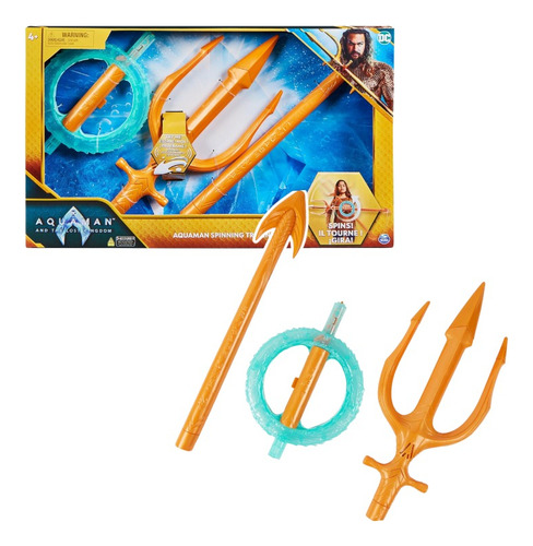 Aquaman Tridente Giratorio Luces Sonido Spin Master Original