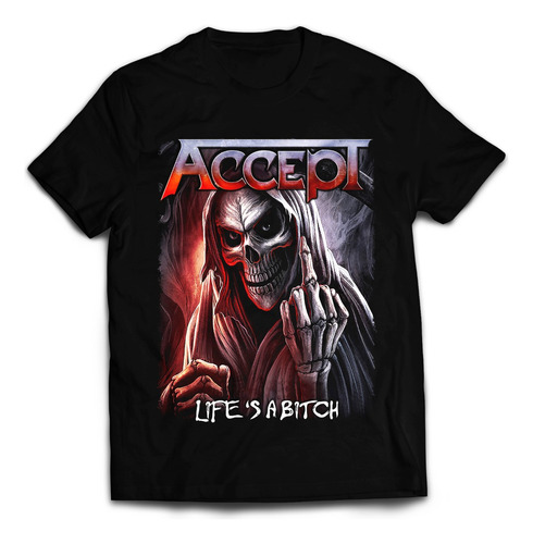 Polera Estampada Accept - Life At Bitch -