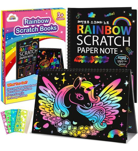 Zmlm Scratch Paper Art-crafts Gift: Paquete De 2 Suministros