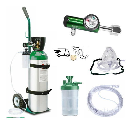 Imagen 1 de 9 de Tanque De Oxigeno 1700 Lt Kit Completo Vacio M60