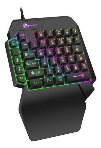 Teclado De Uma Mão Mini Teclado De Mão Única Com Fio