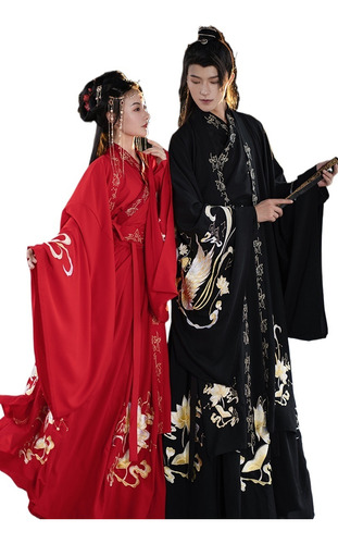 Hanfu Antiguo Chino For Parejas Disfraz De Halloween Cosplay