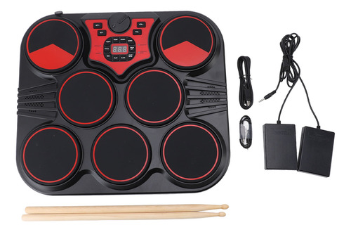 Kit De Batería Digital De 7 Tambores, Set Electrónico, Sonid