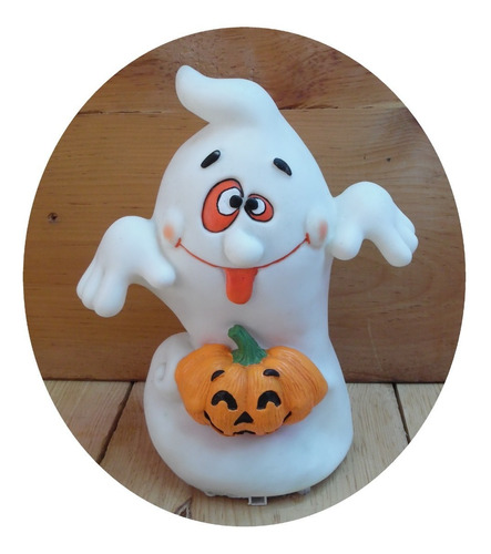 Figura De Fantasma De Halloween Vintage Que Baila Y Canta