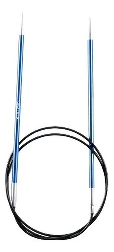 Aguja Circular P/ Tejer 80cm No.4mm Aluminio Zing Knitpro