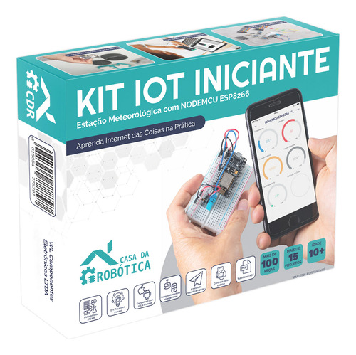 Kit Iot Iniciante Estação Meteorológica C/ Nodemcu +tutorial