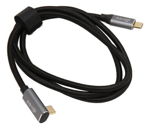 Cabo Usb C Para 90 Graus Usb C 100w Usb3.1 Gen2 10gbps 4k