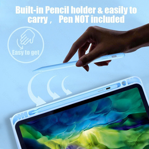 Funda Con Teclado Para iPad 7ª 8ª Generación 2020 10.2 Inch
