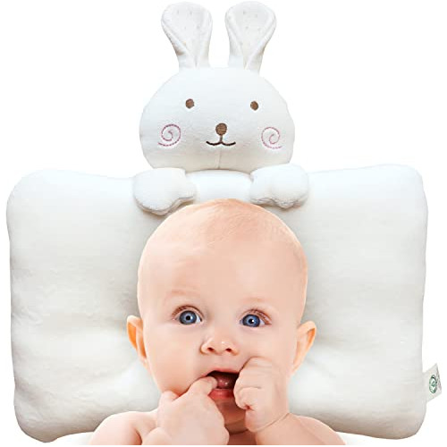 Peekaboo Bunny. Almohada De Algodón Orgánico Súper Suave Par