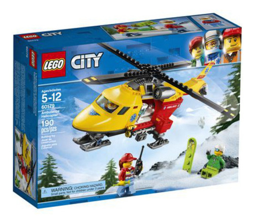Todobloques Lego 60179 City Helicóptero Ambulancia !!