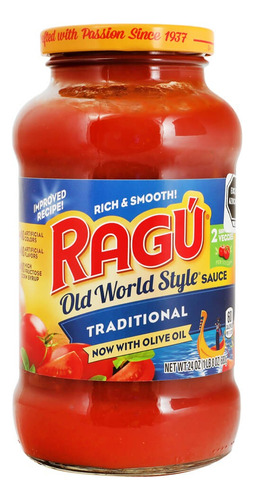 2 Pzs Ragu Salsa Para Pasta Tradicional 738gr