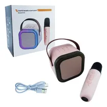 Comprar Mini Parlante Karaoke - Con Efectos De Luz Y Efectos De Voz Color Rosa