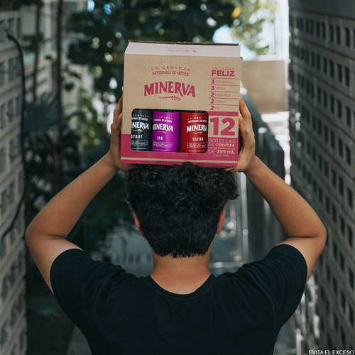 Imagen 2 de 3 de Cajota Feliz 12 Pack Mix de Cerveza Minerva