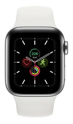 Smartwatch Reloj Gps Oximetro Control Inteligente Color de la caja Negro Color de la correa Blanco