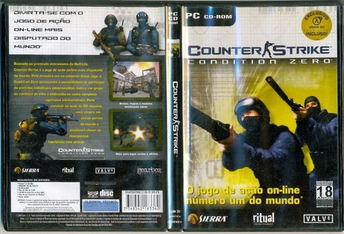 ** Game Pc Counter Strike Condition Zero Sem Serial (Usado)